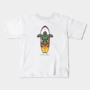 Tribal Turtle Tattoo Surfer Dude / Malibu Kids T-Shirt